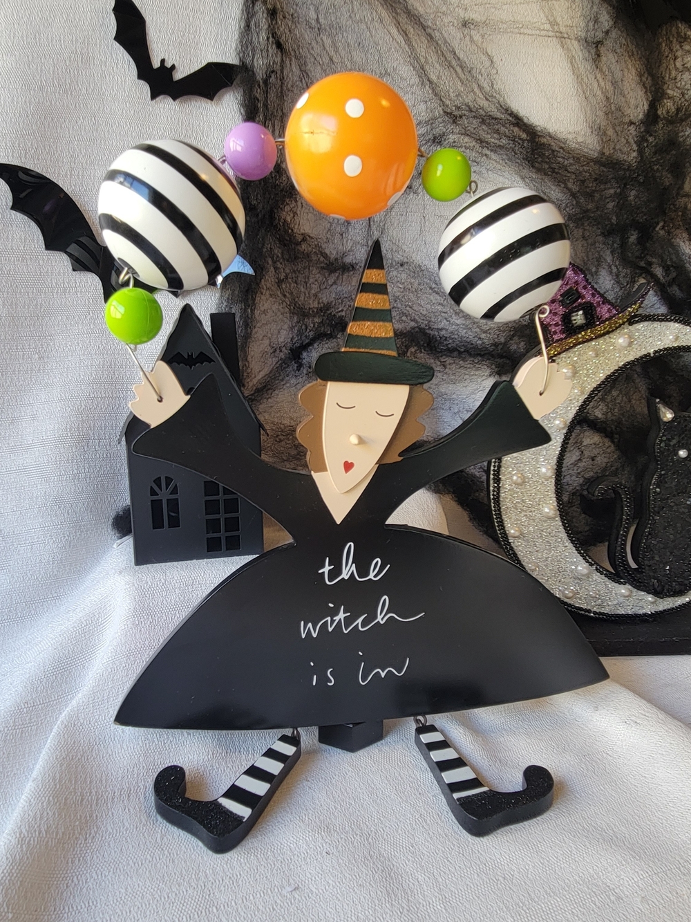 Colorful Hanging Door Decoration "The Witch Is In"
